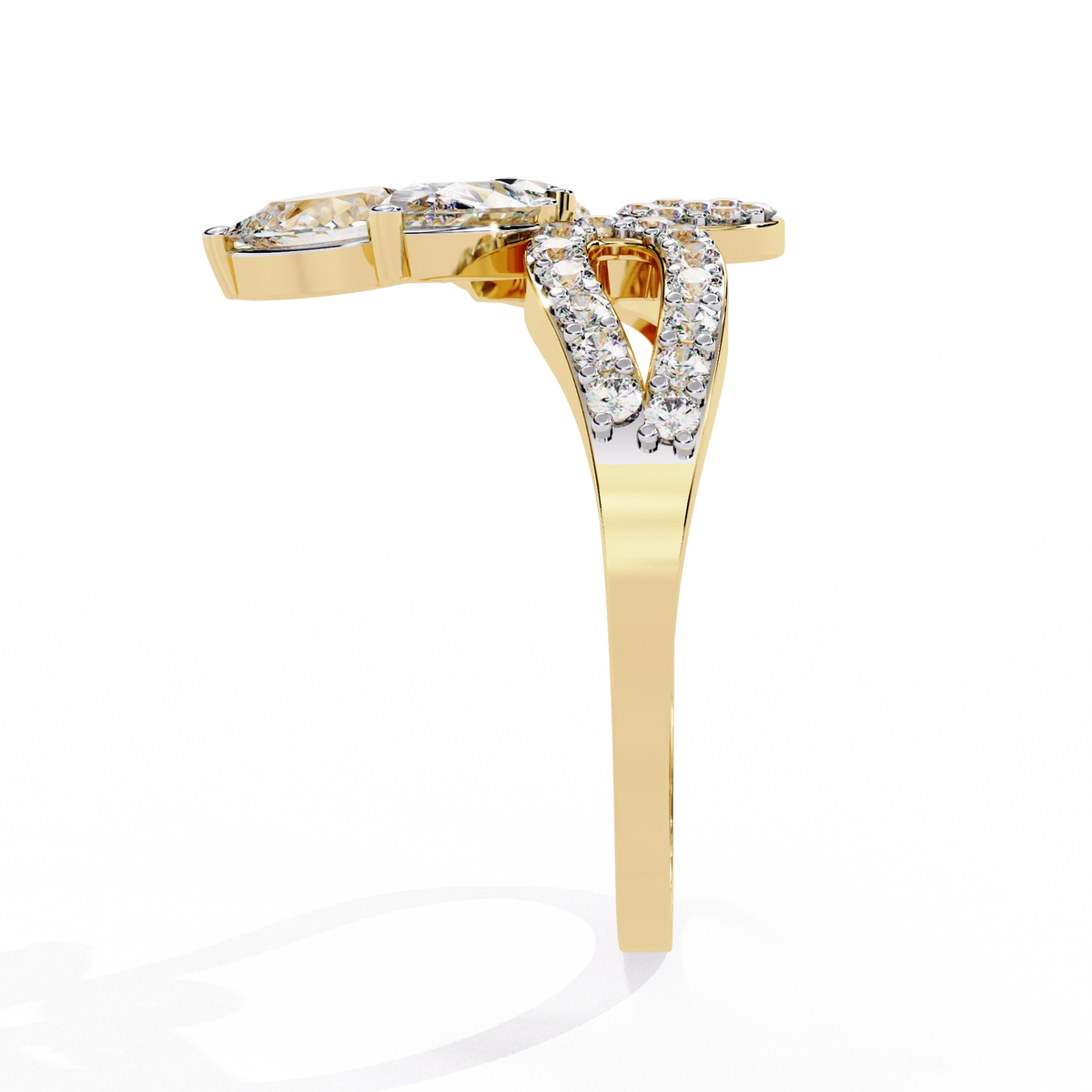 Floral Diamond Ring