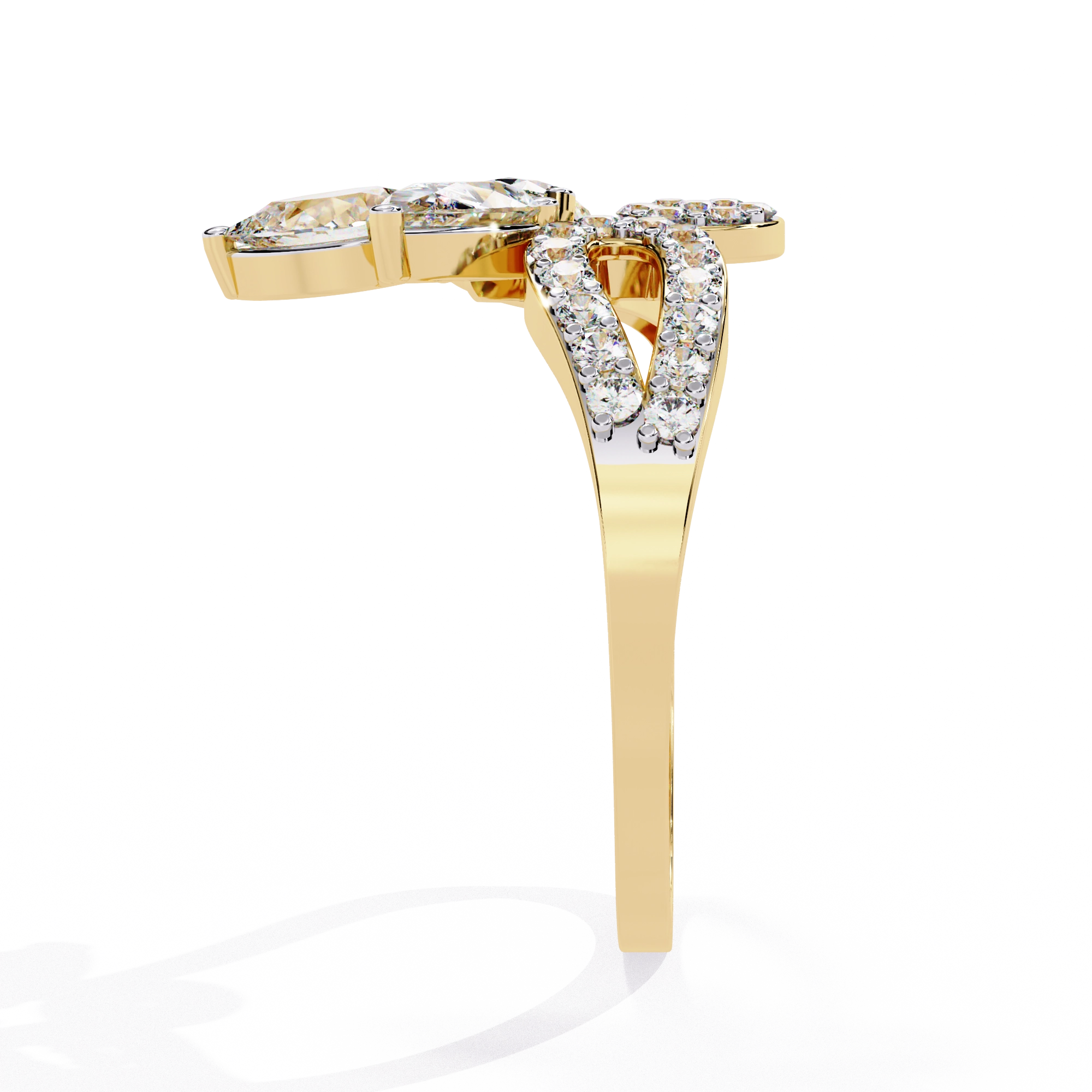 Floral Diamond Ring