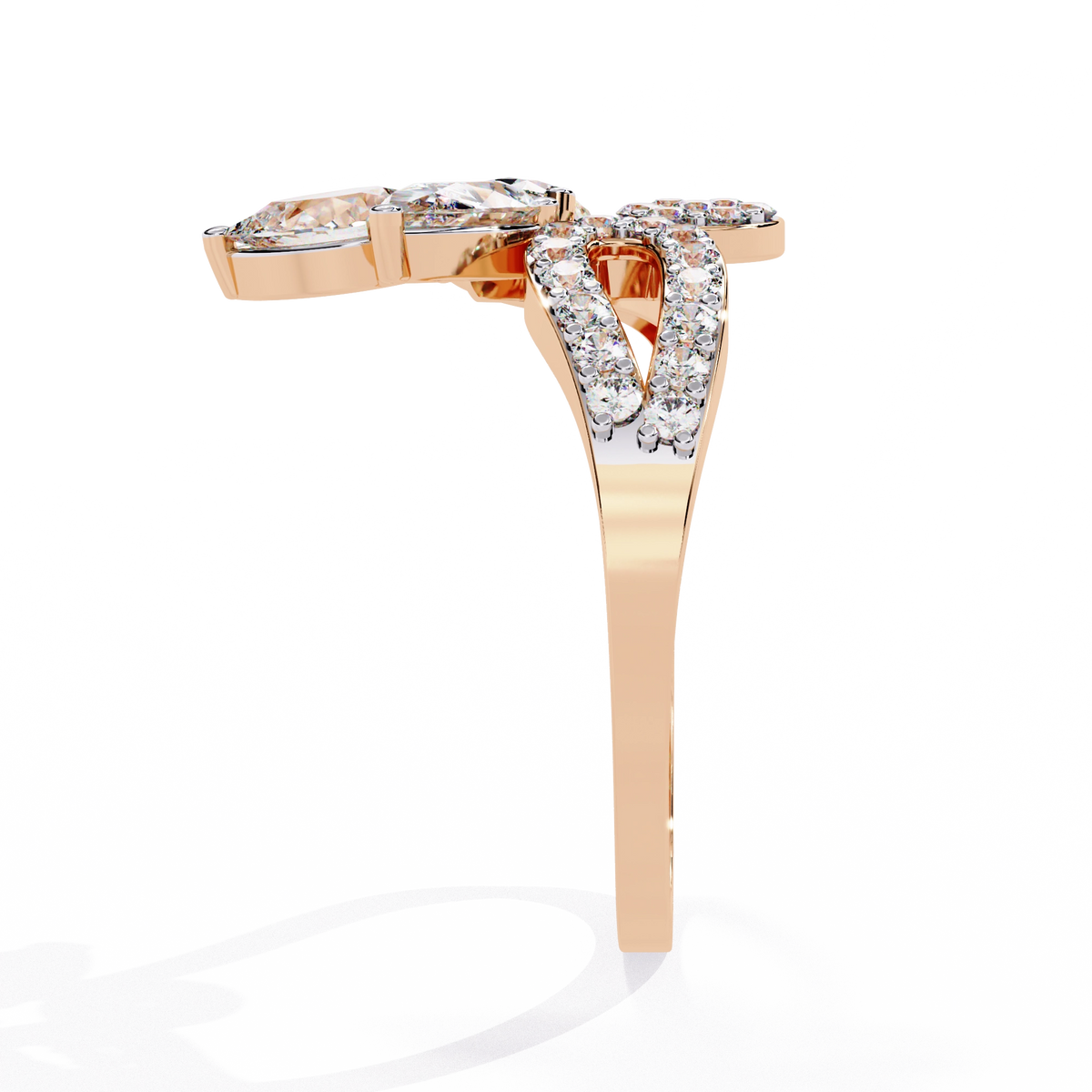 Floral Diamond Ring
