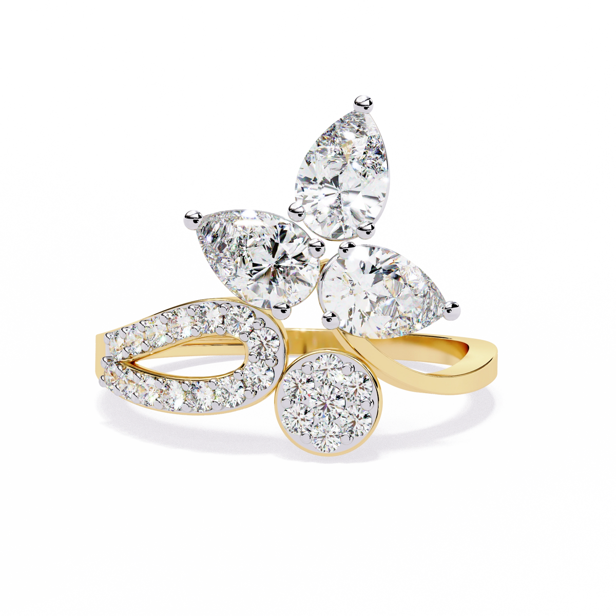 Floral Diamond Ring