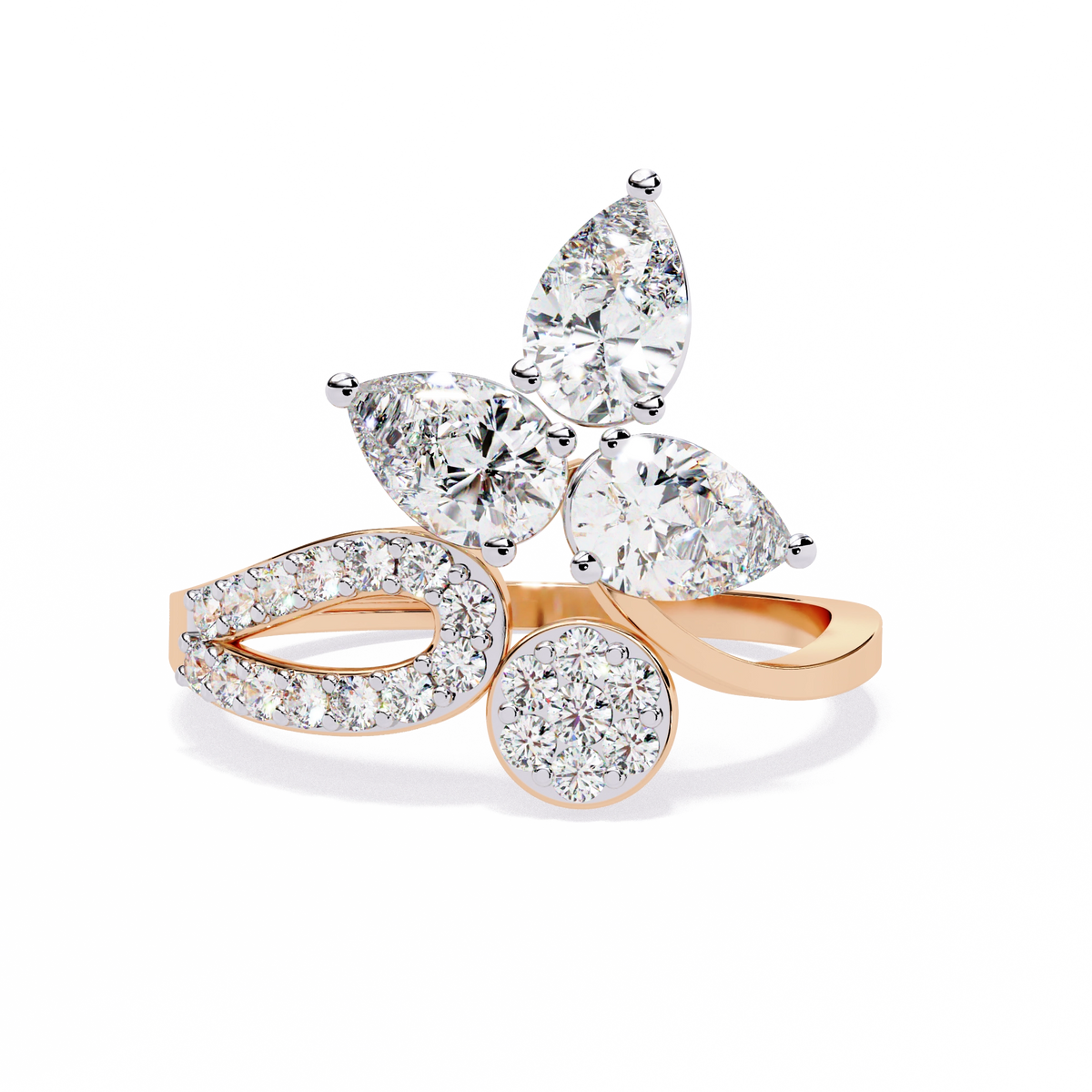 Floral Diamond Ring