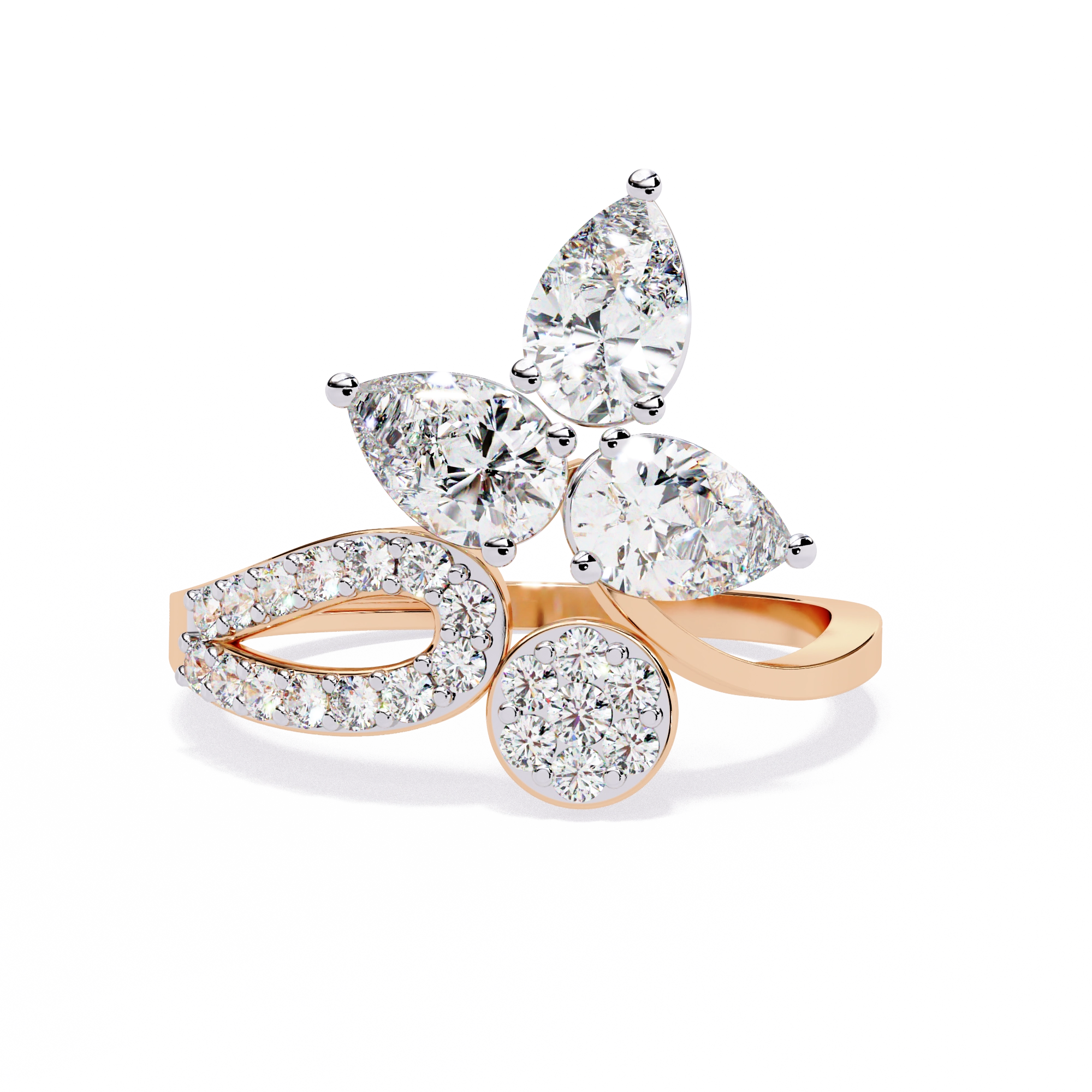 Floral Diamond Ring