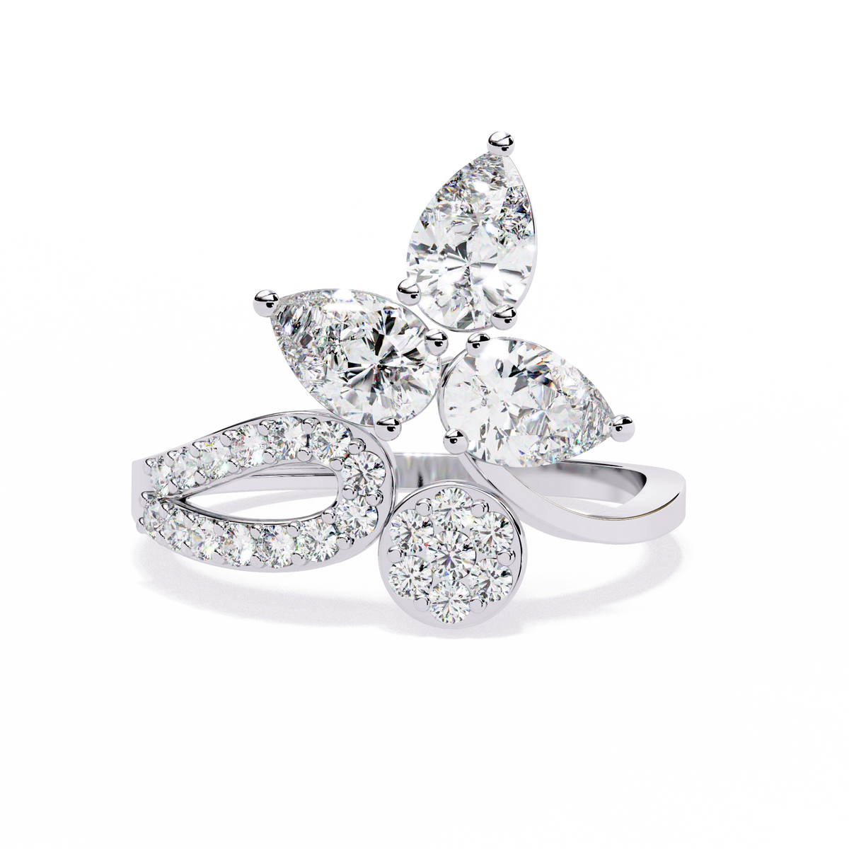 Floral Diamond Ring