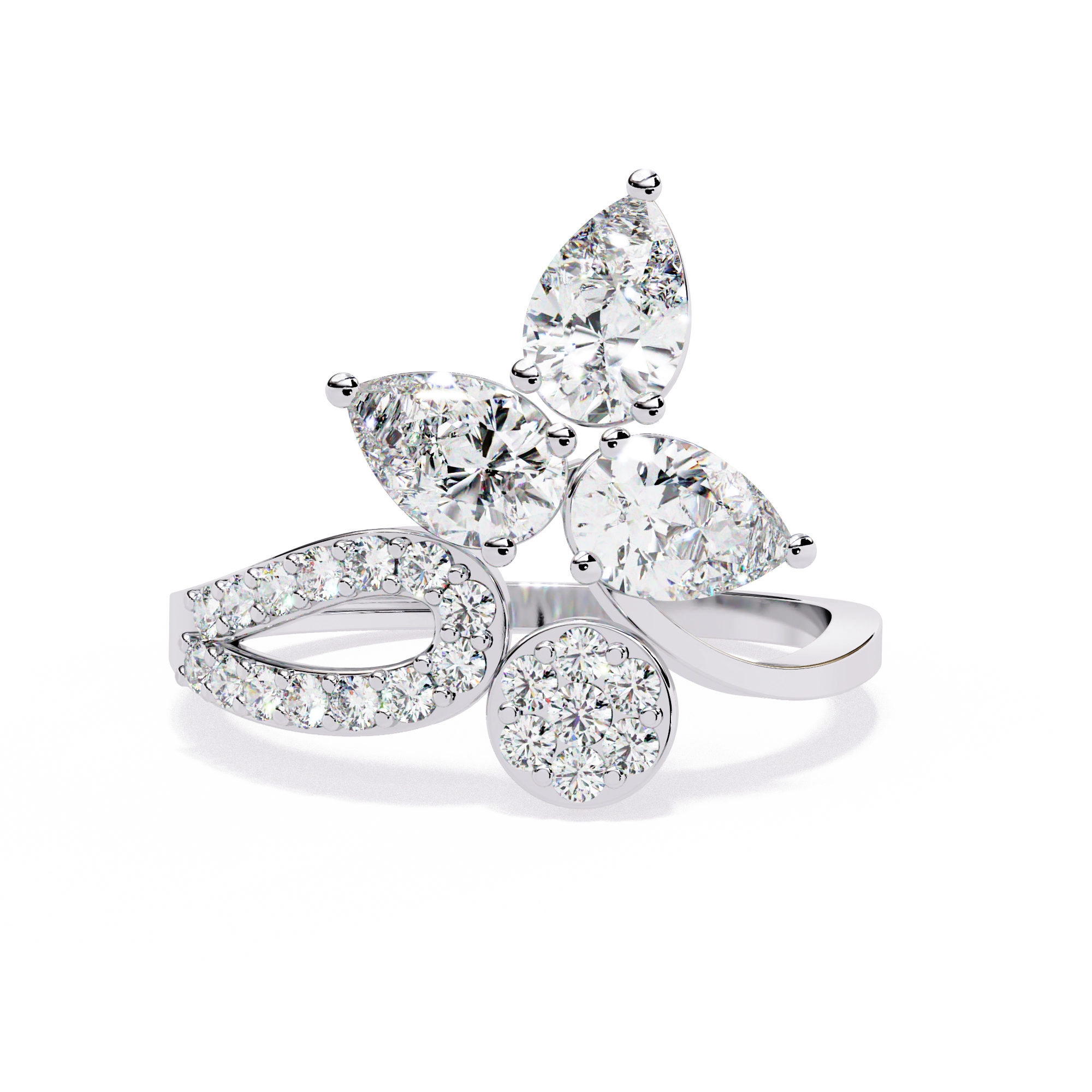 Floral Diamond Ring