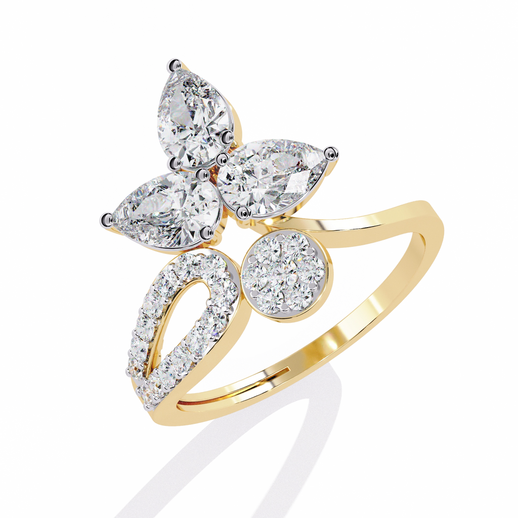 Floral Diamond Ring