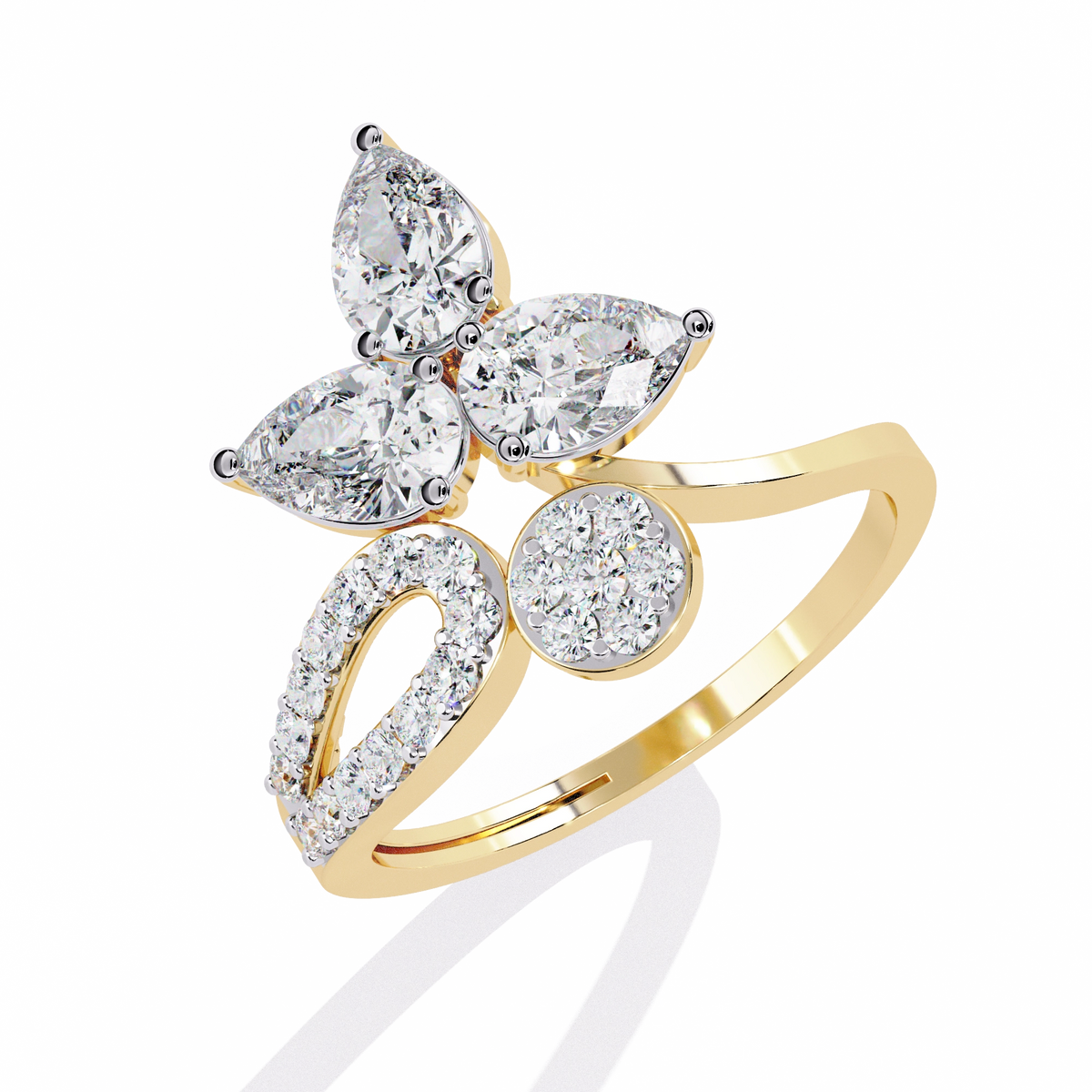 Floral Diamond Ring