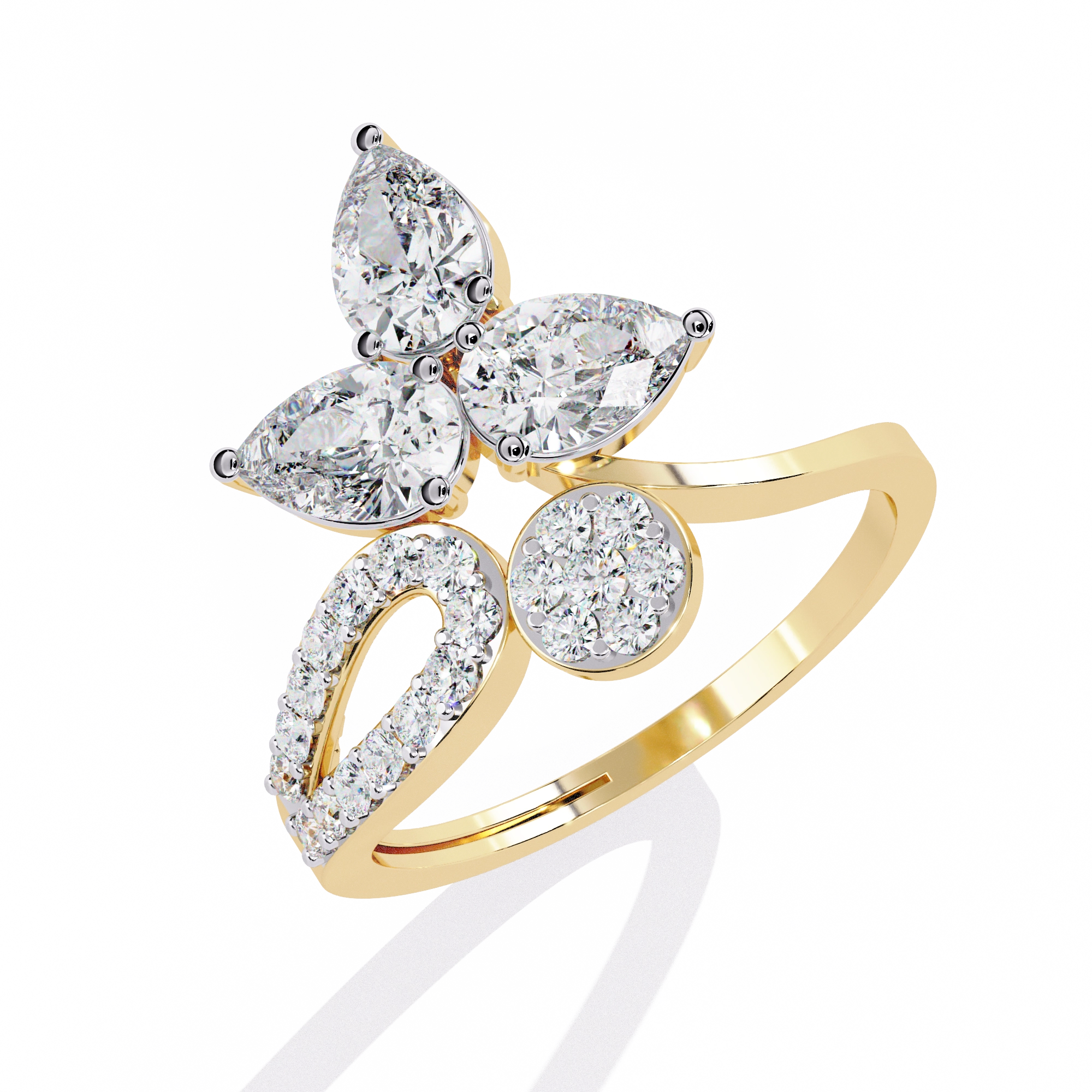 Floral Diamond Ring