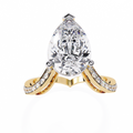 Elegant Halo Diamond Statement Ring