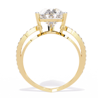 Elegant Halo Diamond Statement Ring
