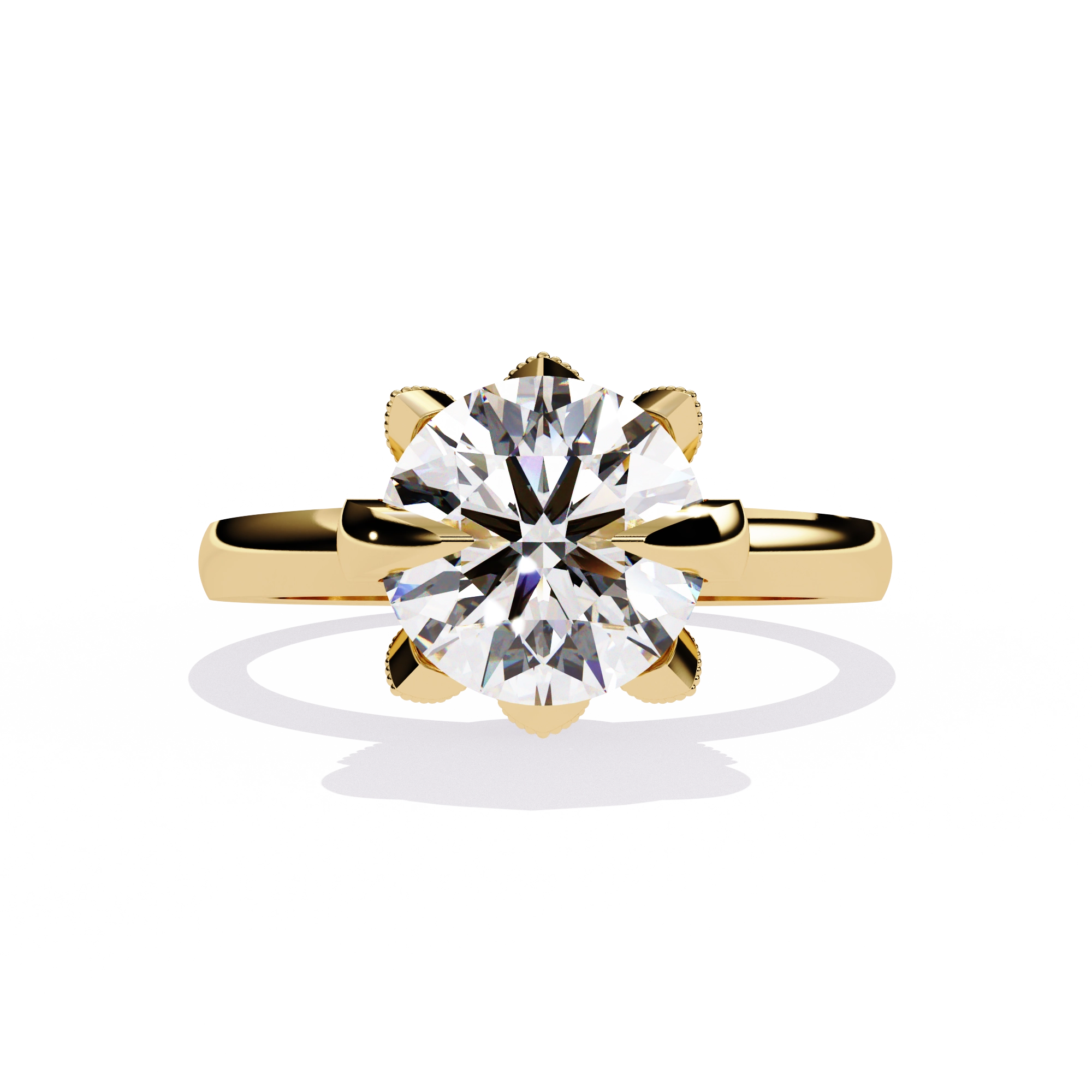 Crown Inspired Diamond Ring