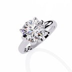 Crown Inspired Diamond Ring