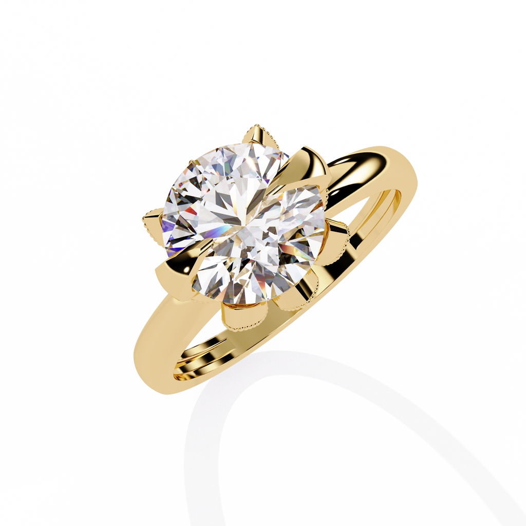 Crown Inspired Diamond Ring