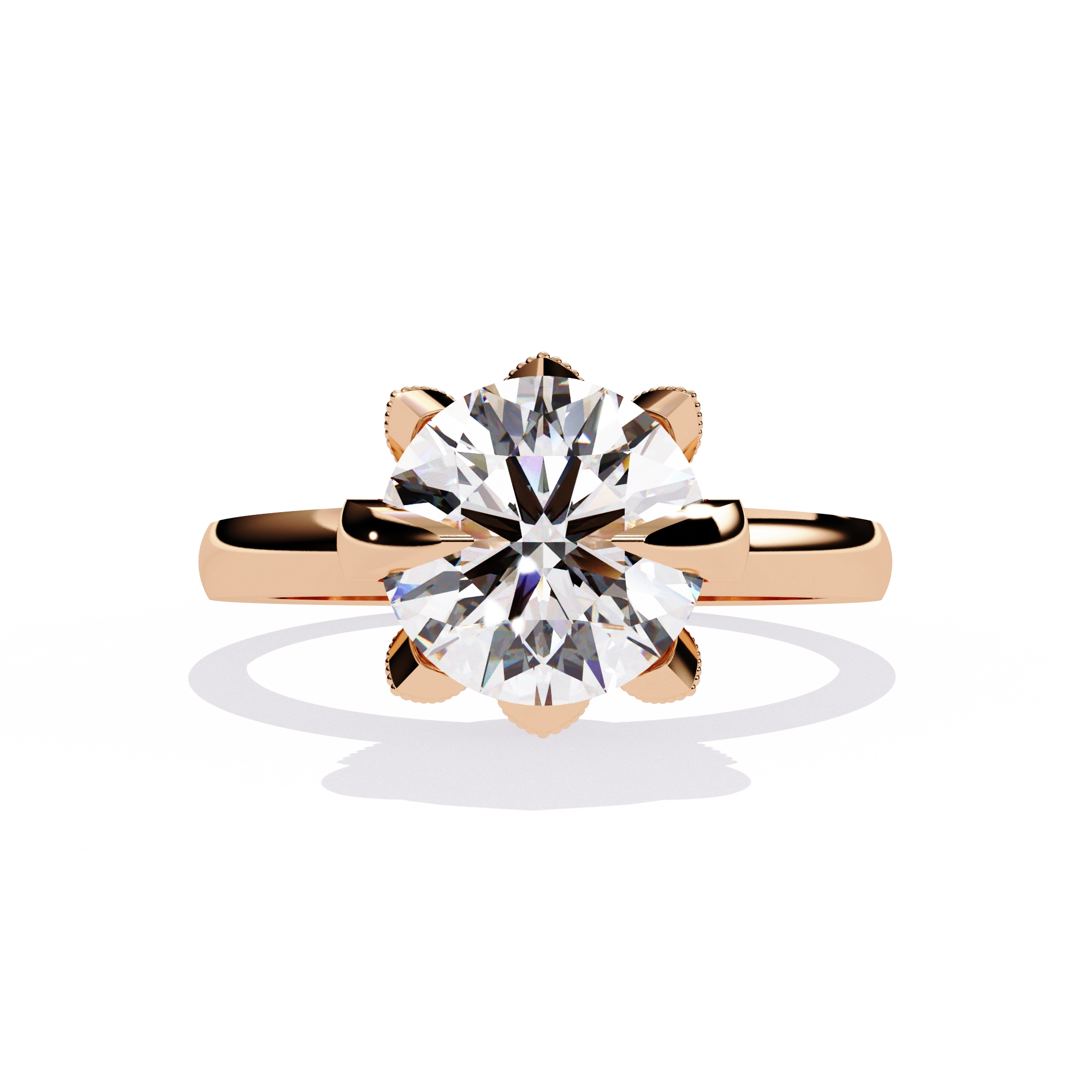 Crown Inspired Diamond Ring