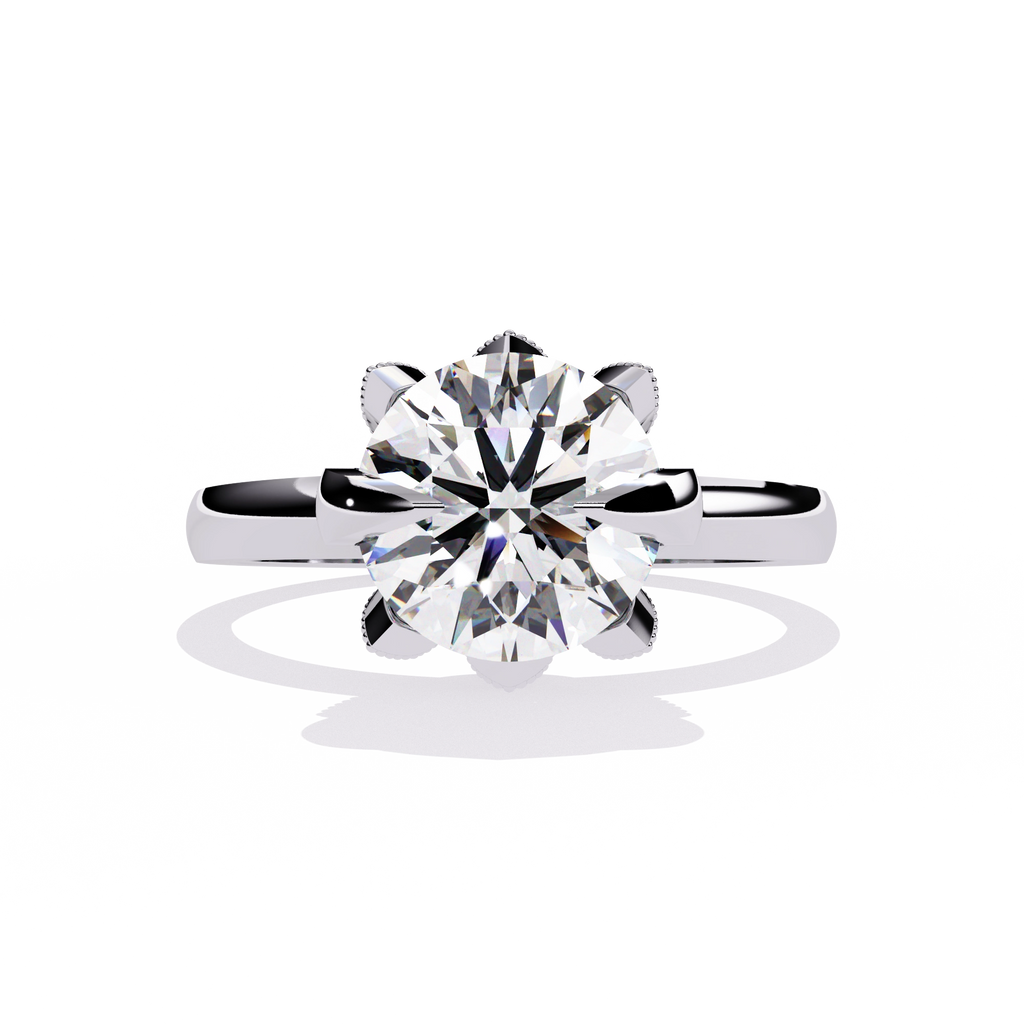 Crown Inspired Diamond Ring