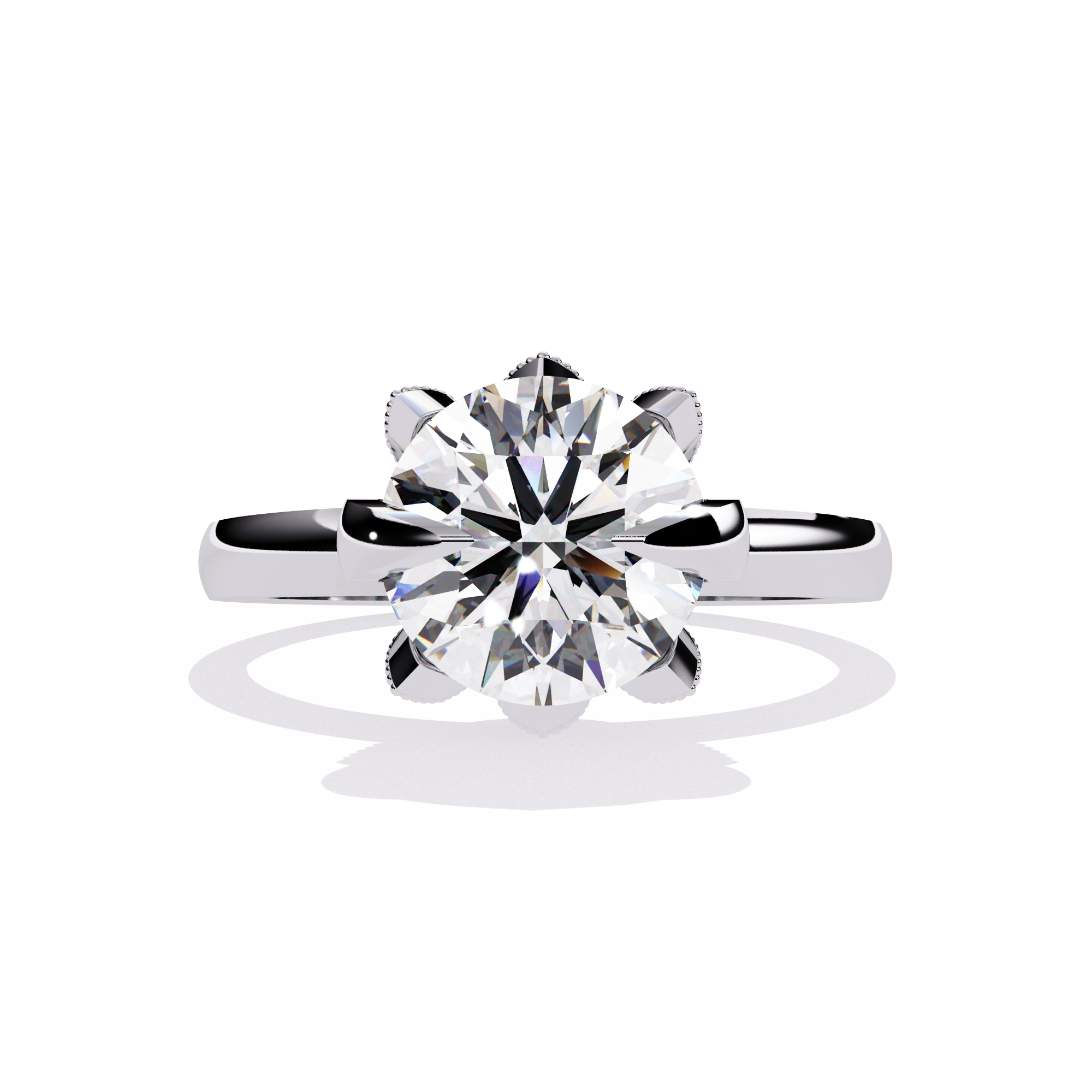 Crown Inspired Diamond Ring