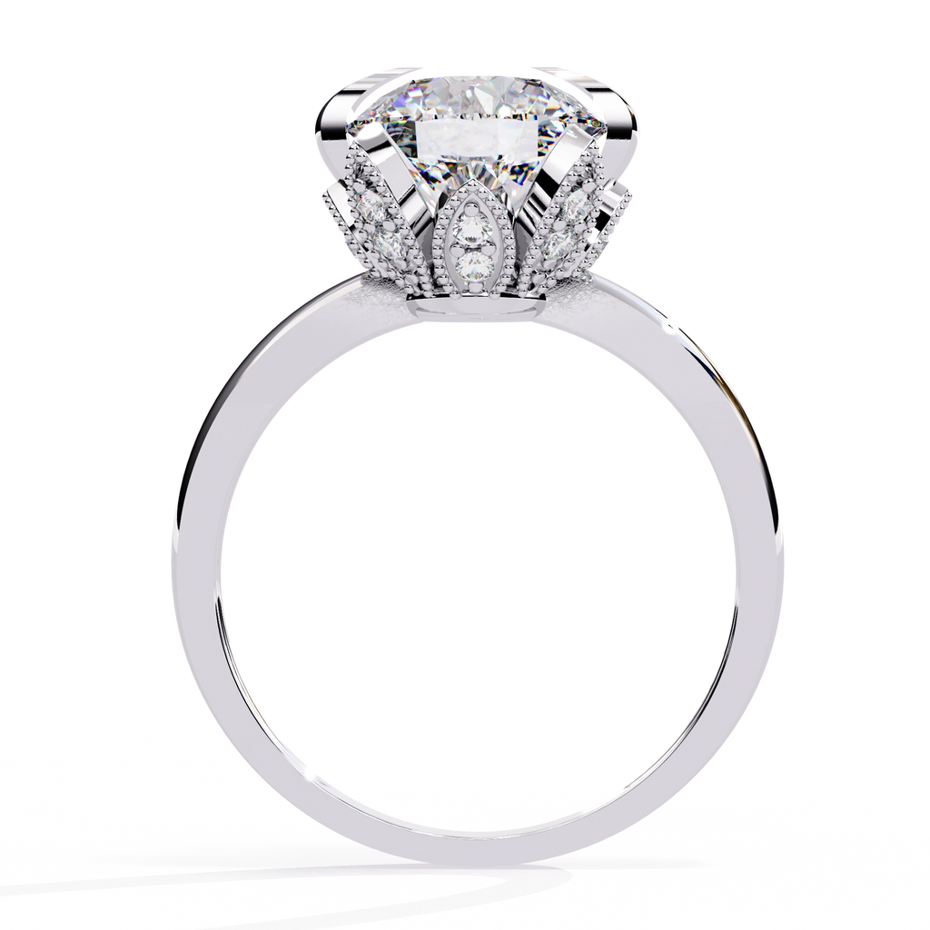 Crown Inspired Diamond Ring