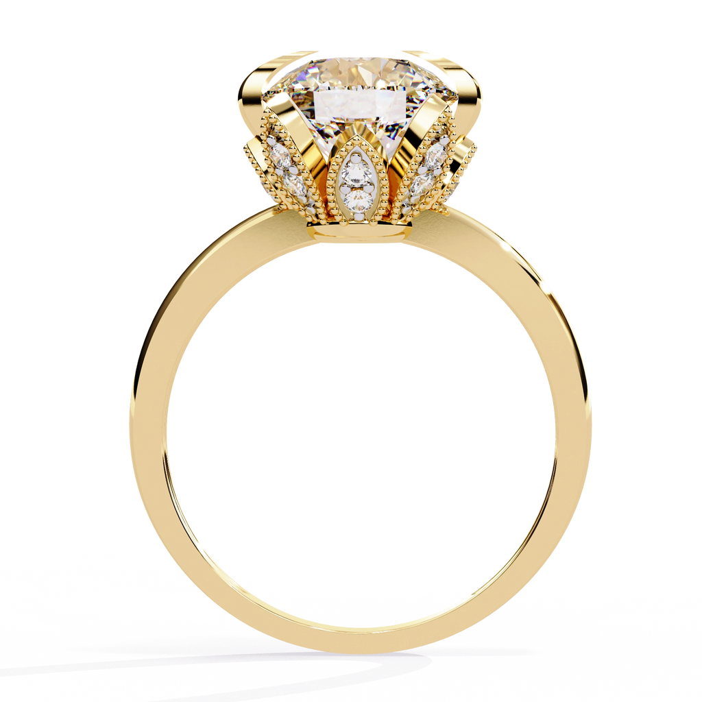 Crown Inspired Diamond Ring