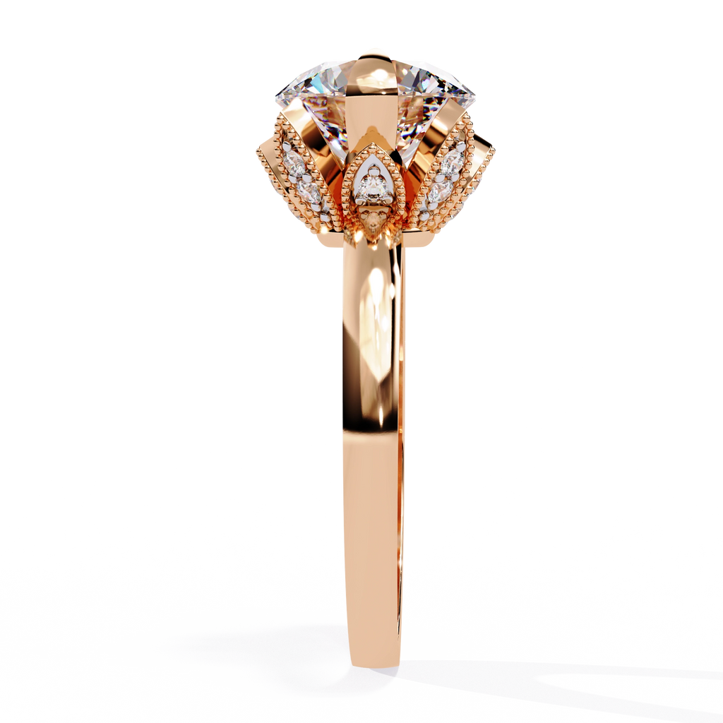 Crown Inspired Diamond Ring
