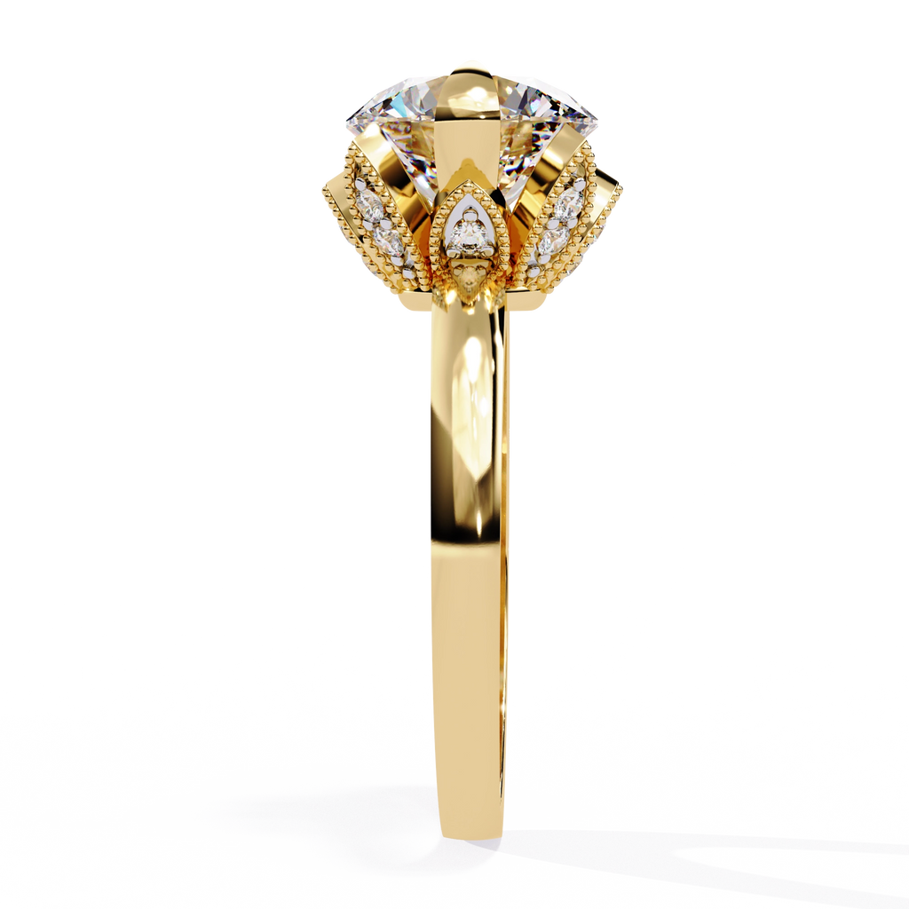 Crown Inspired Diamond Ring
