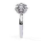 Crown Inspired Diamond Ring