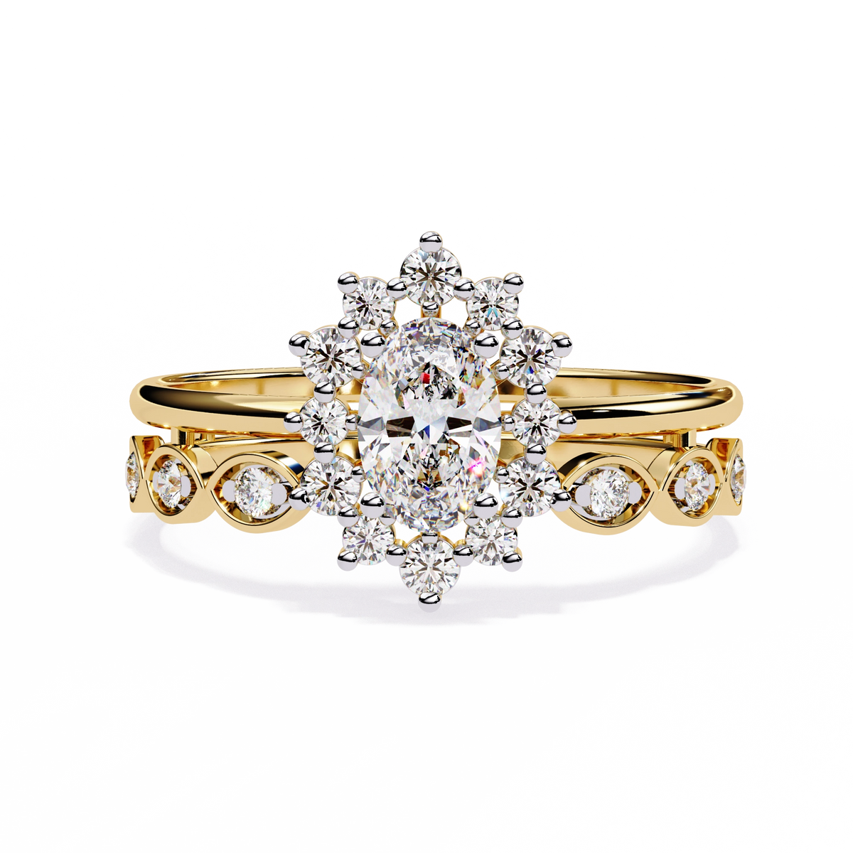 Minimal Diamond Band Ring