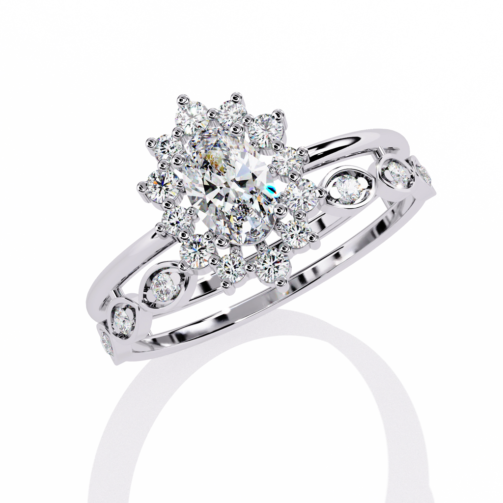 Minimal Diamond Band Ring