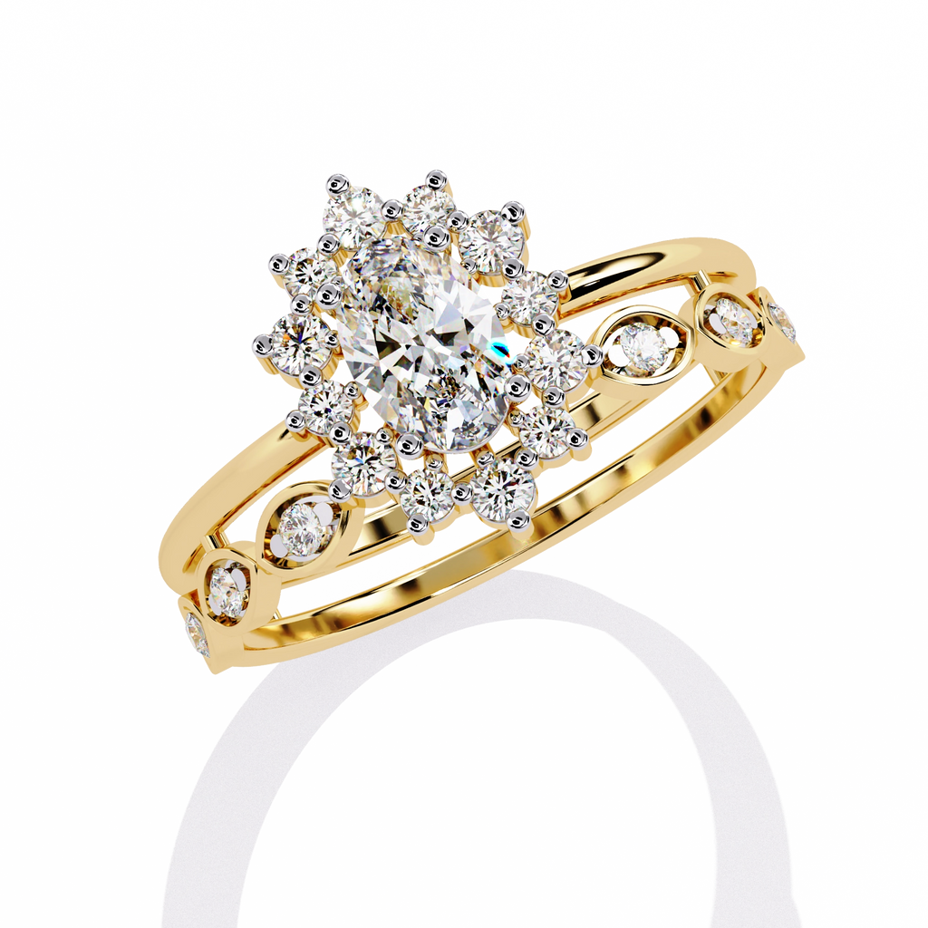 Minimal Diamond Band Ring