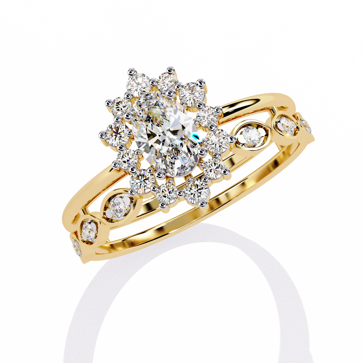 Minimal Diamond Band Ring