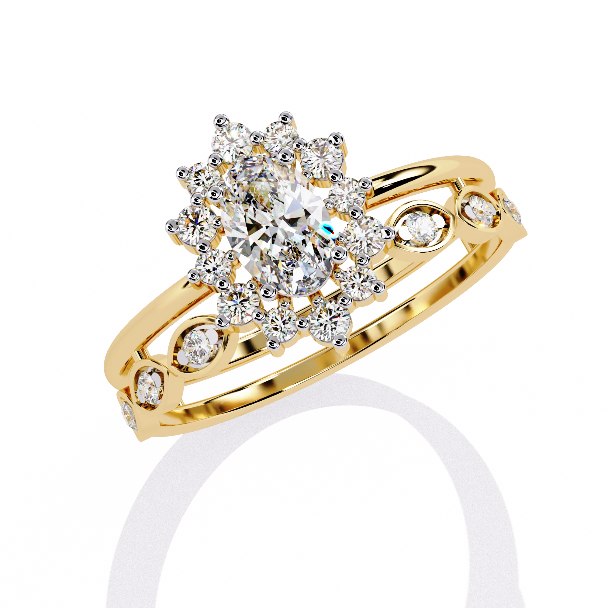 Minimal Diamond Band Ring