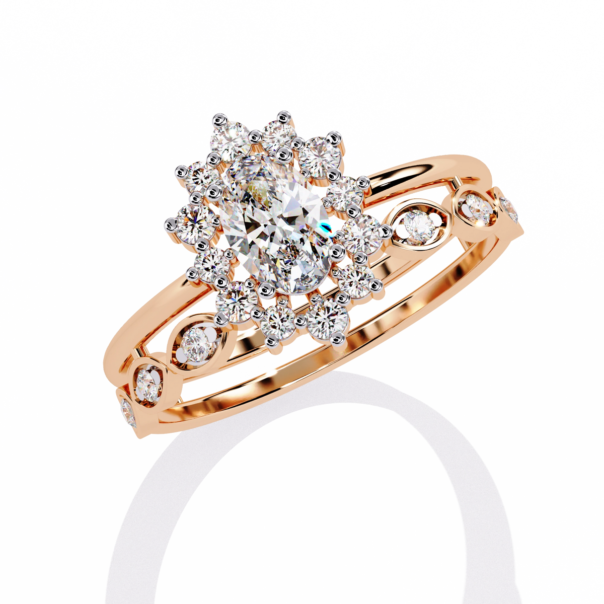 Minimal Diamond Band Ring