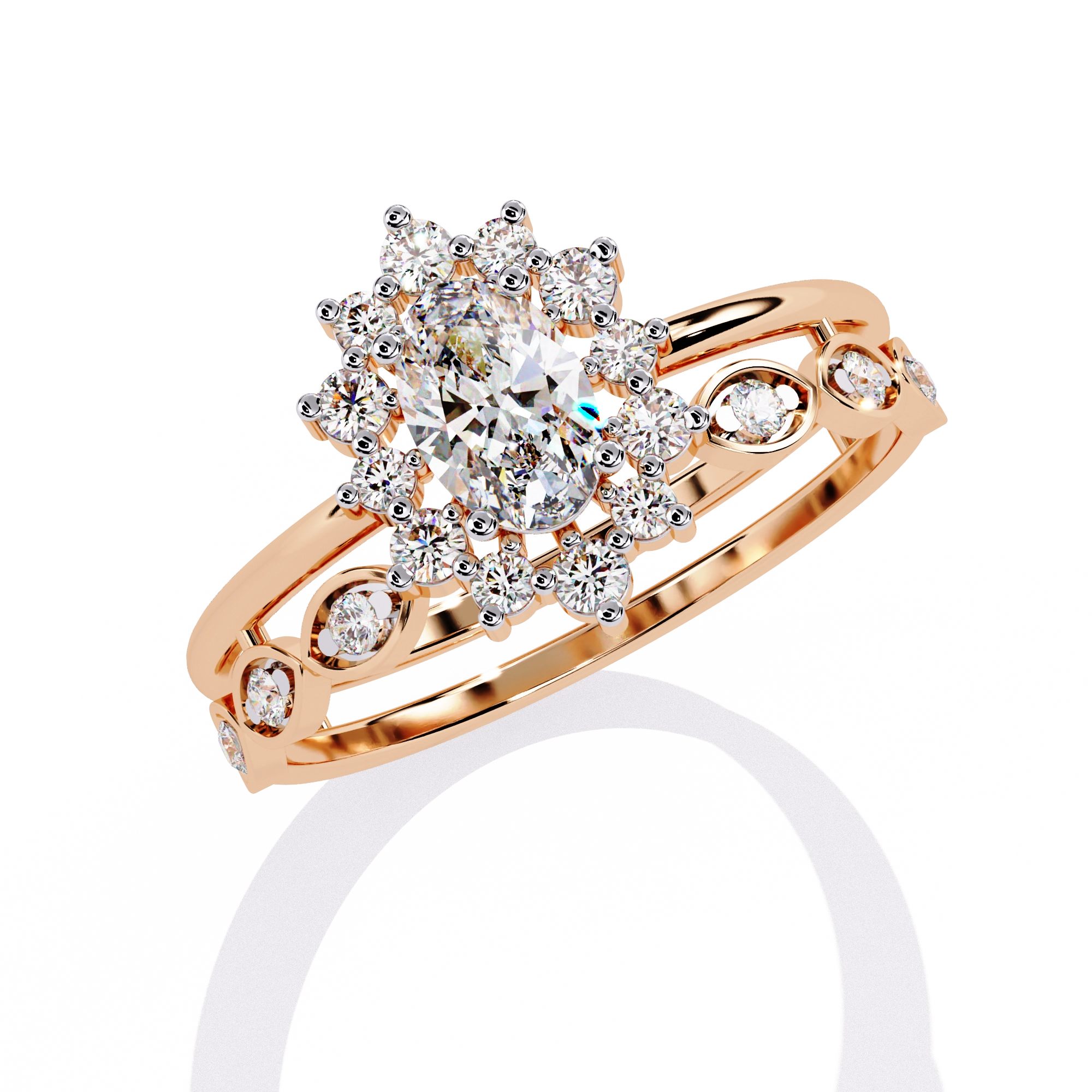 Minimal Diamond Band Ring