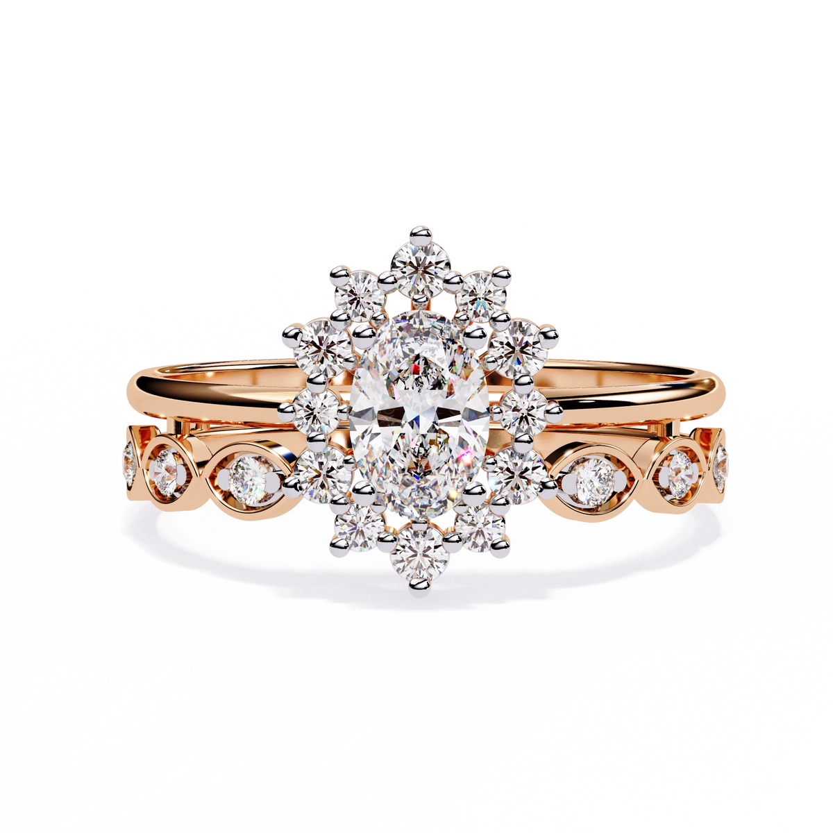 Minimal Diamond Band Ring