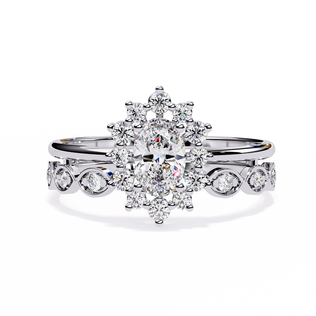 Minimal Diamond Band Ring