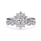Minimal Diamond Band Ring