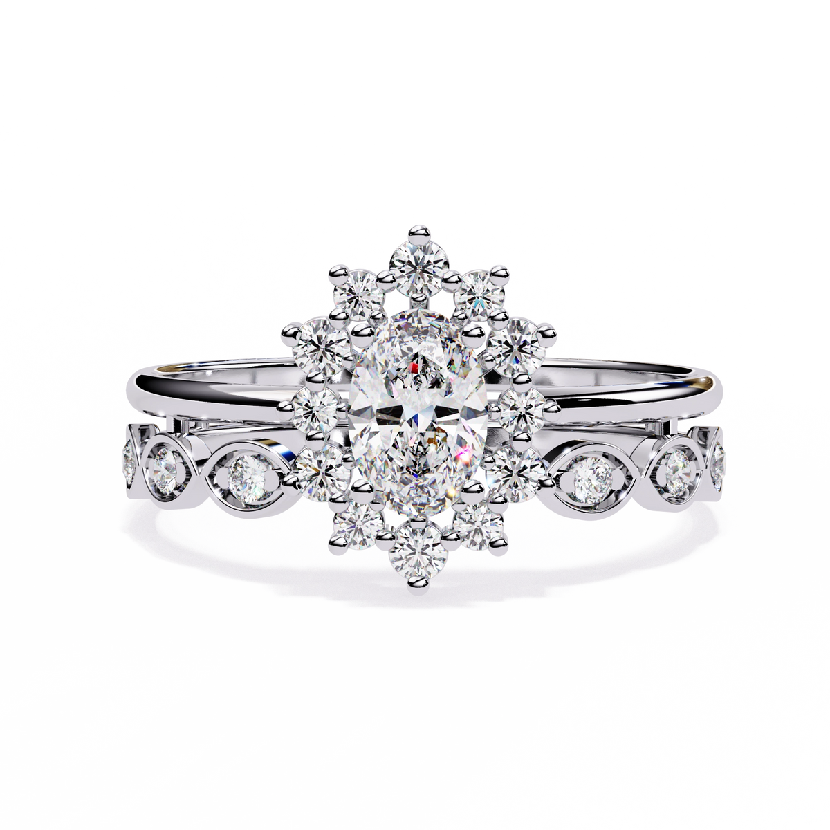 Minimal Diamond Band Ring