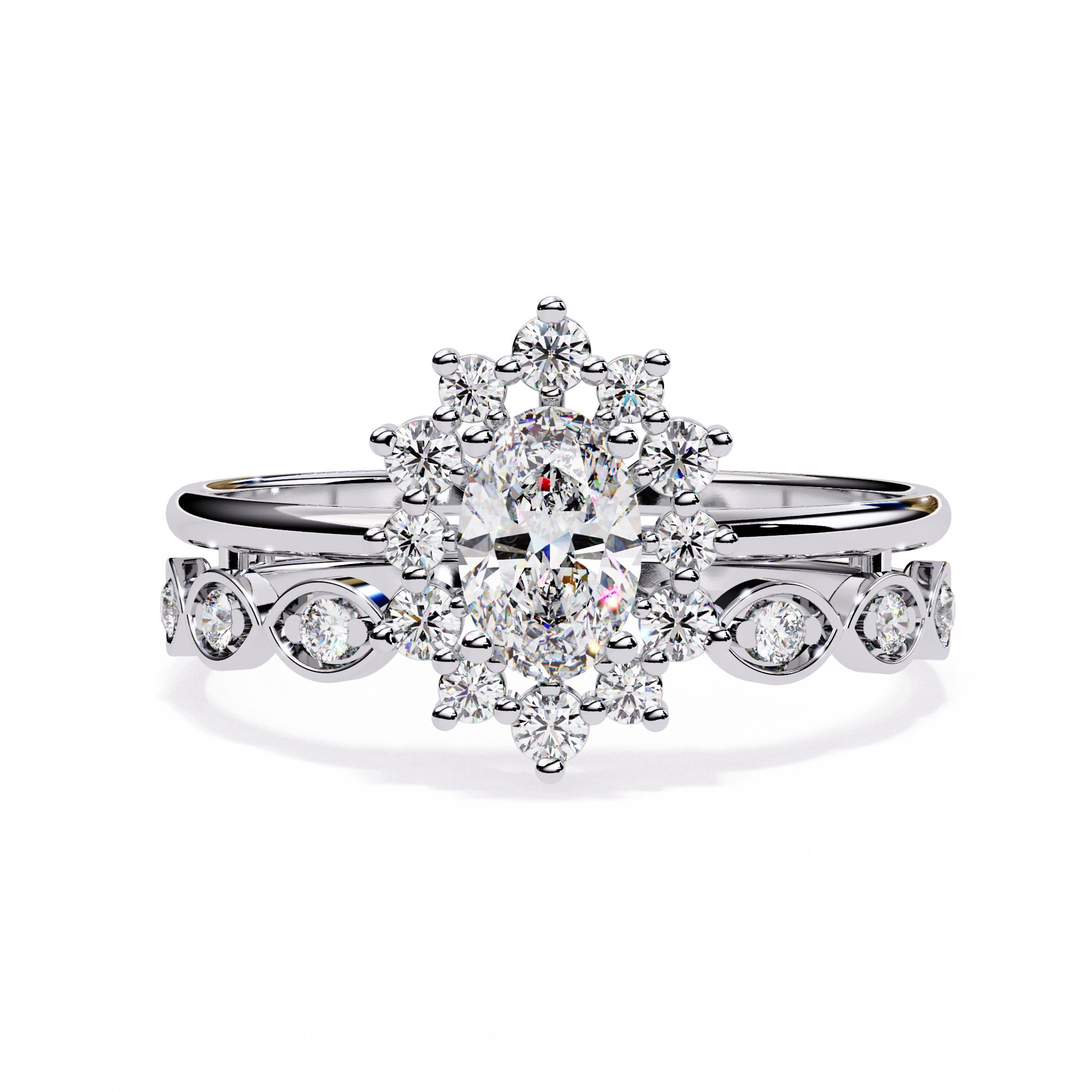 Minimal Diamond Band Ring