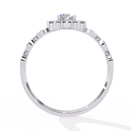Minimal Diamond Band Ring