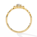 Minimal Diamond Band Ring