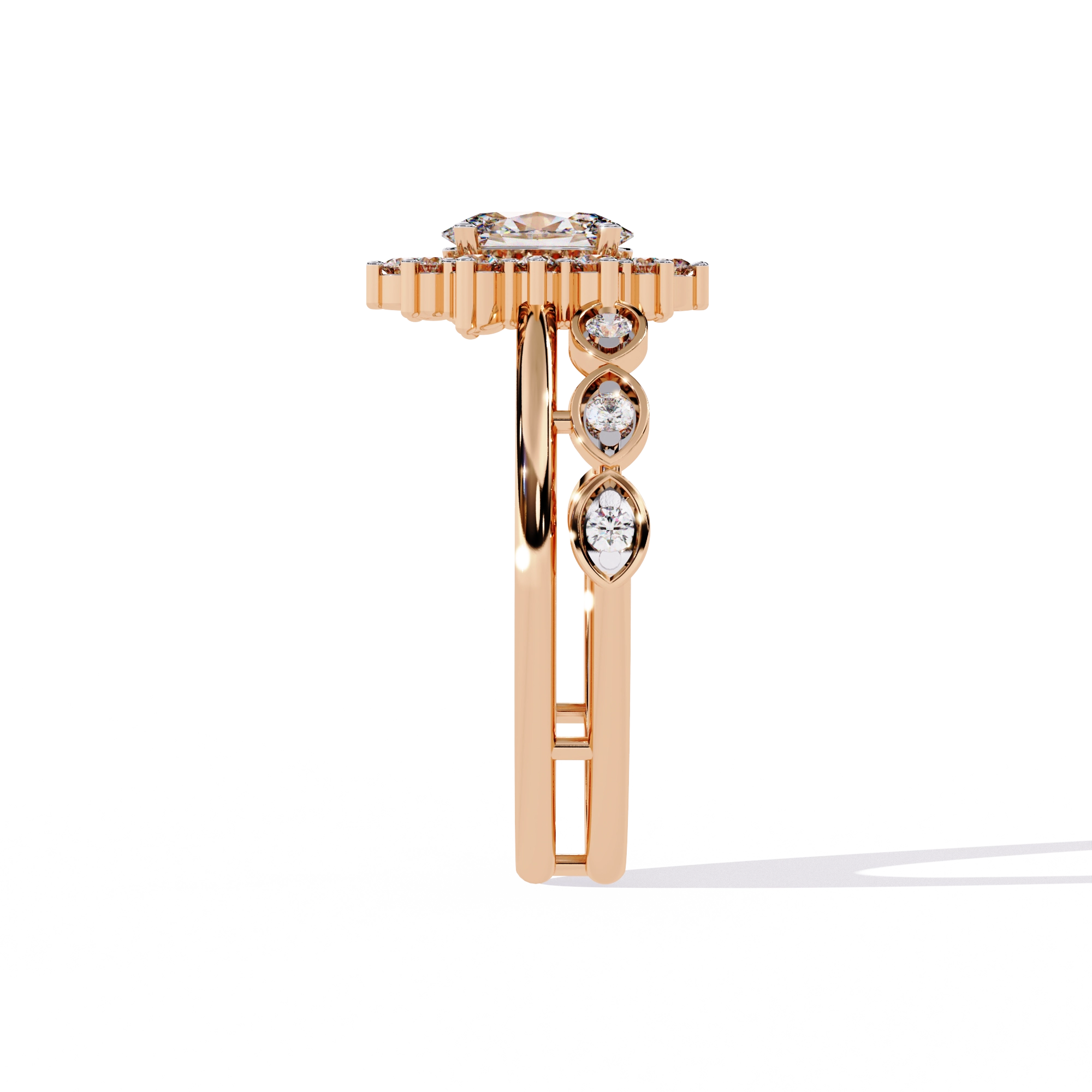Minimal Diamond Band Ring