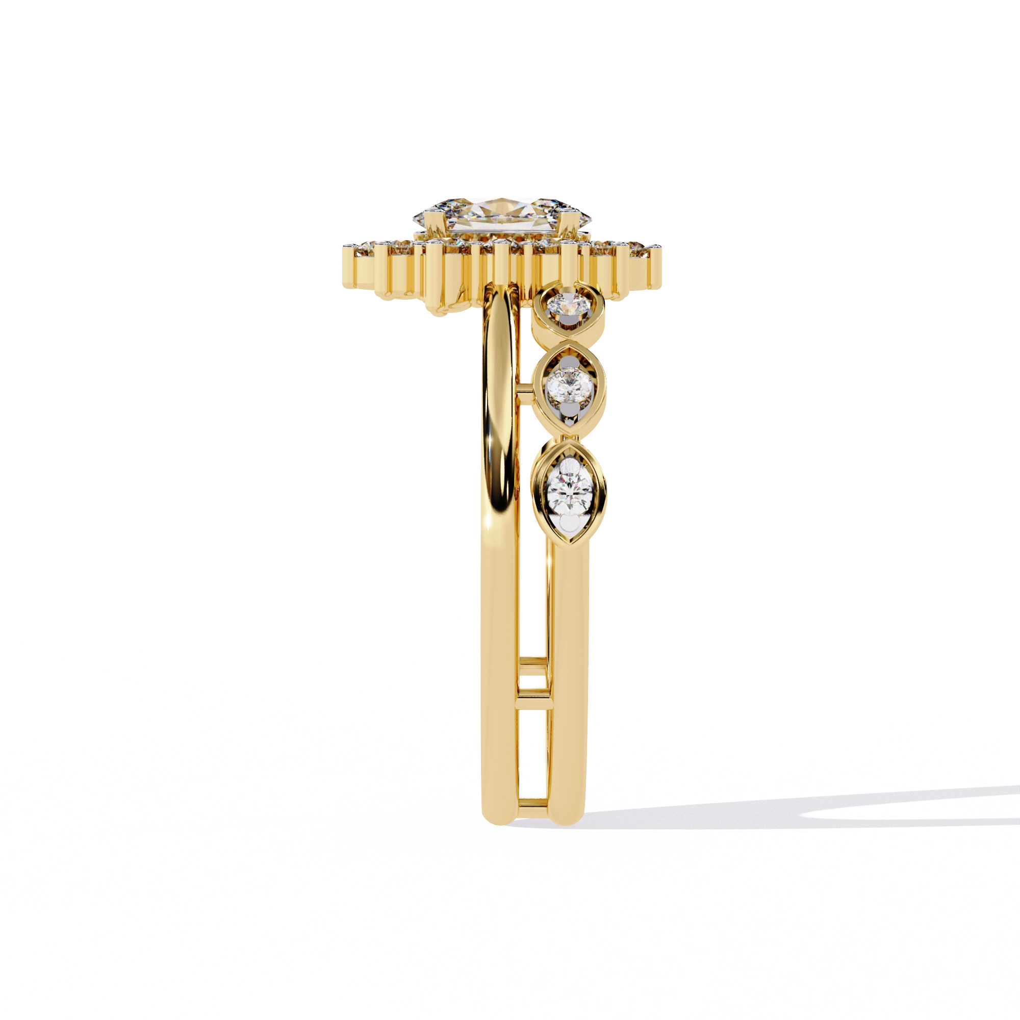 Minimal Diamond Band Ring