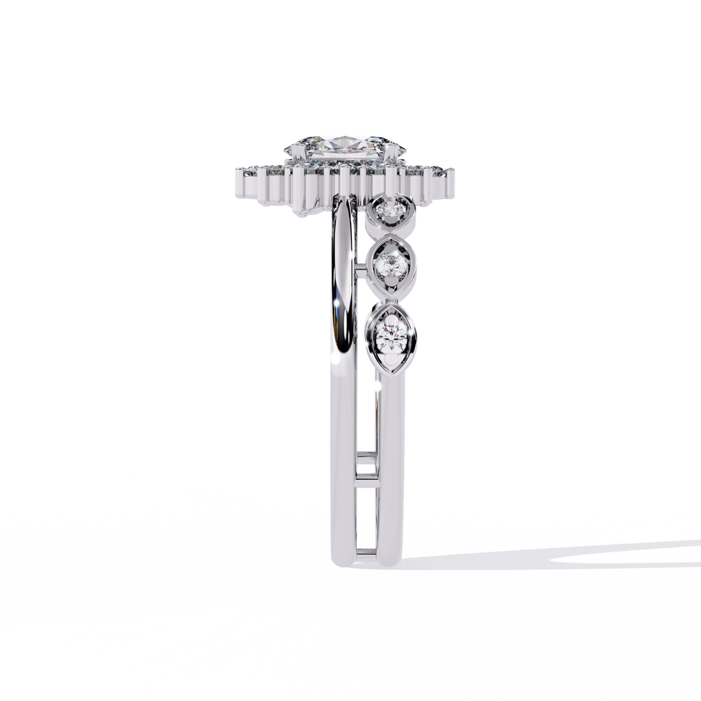 Minimal Diamond Band Ring