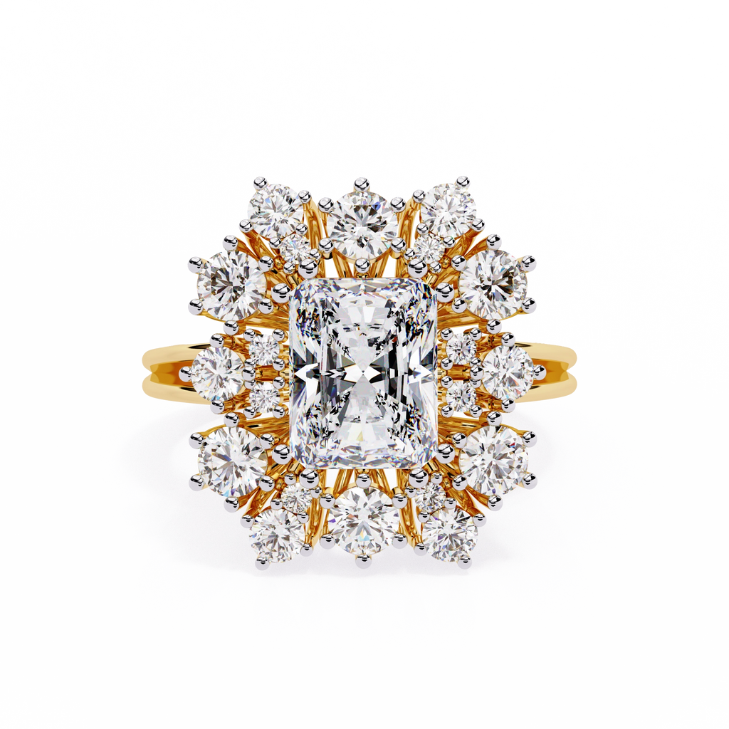 Elevated Halo Diamond Ring