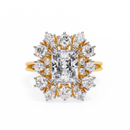 Elevated Halo Diamond Ring
