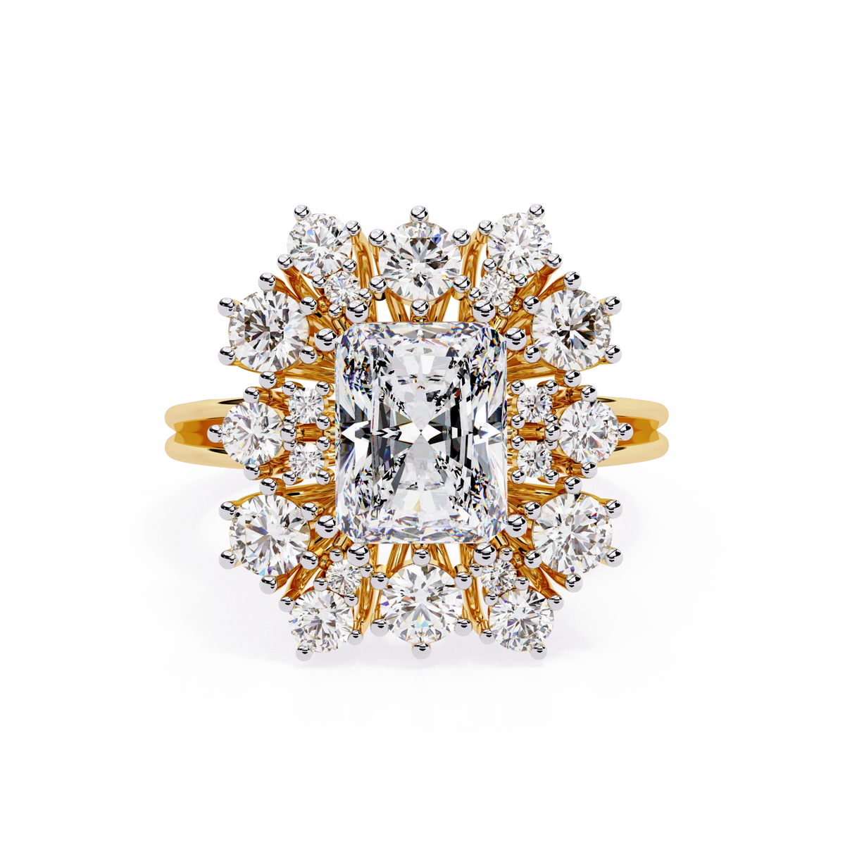 Elevated Halo Diamond Ring