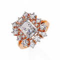Elevated Halo Diamond Ring
