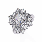 Elevated Halo Diamond Ring