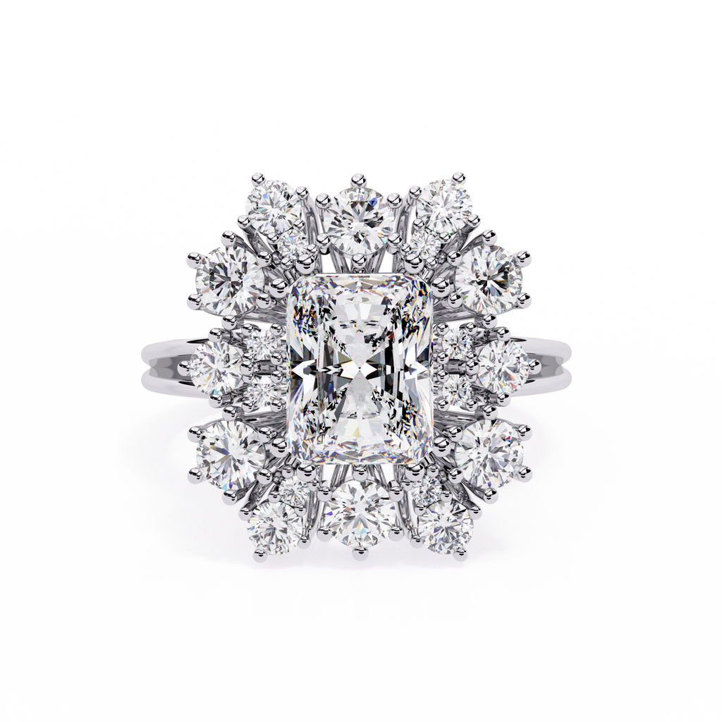 Elevated Halo Diamond Ring