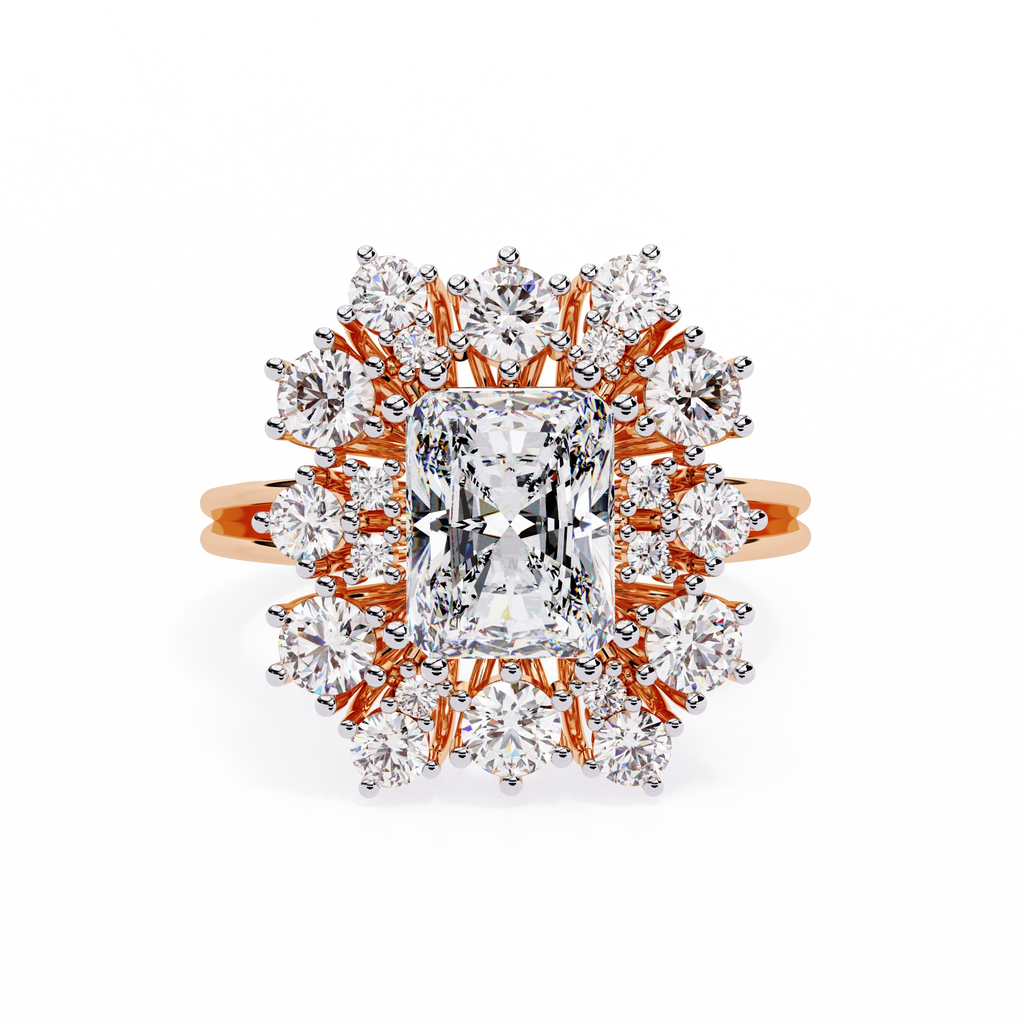 Elevated Halo Diamond Ring