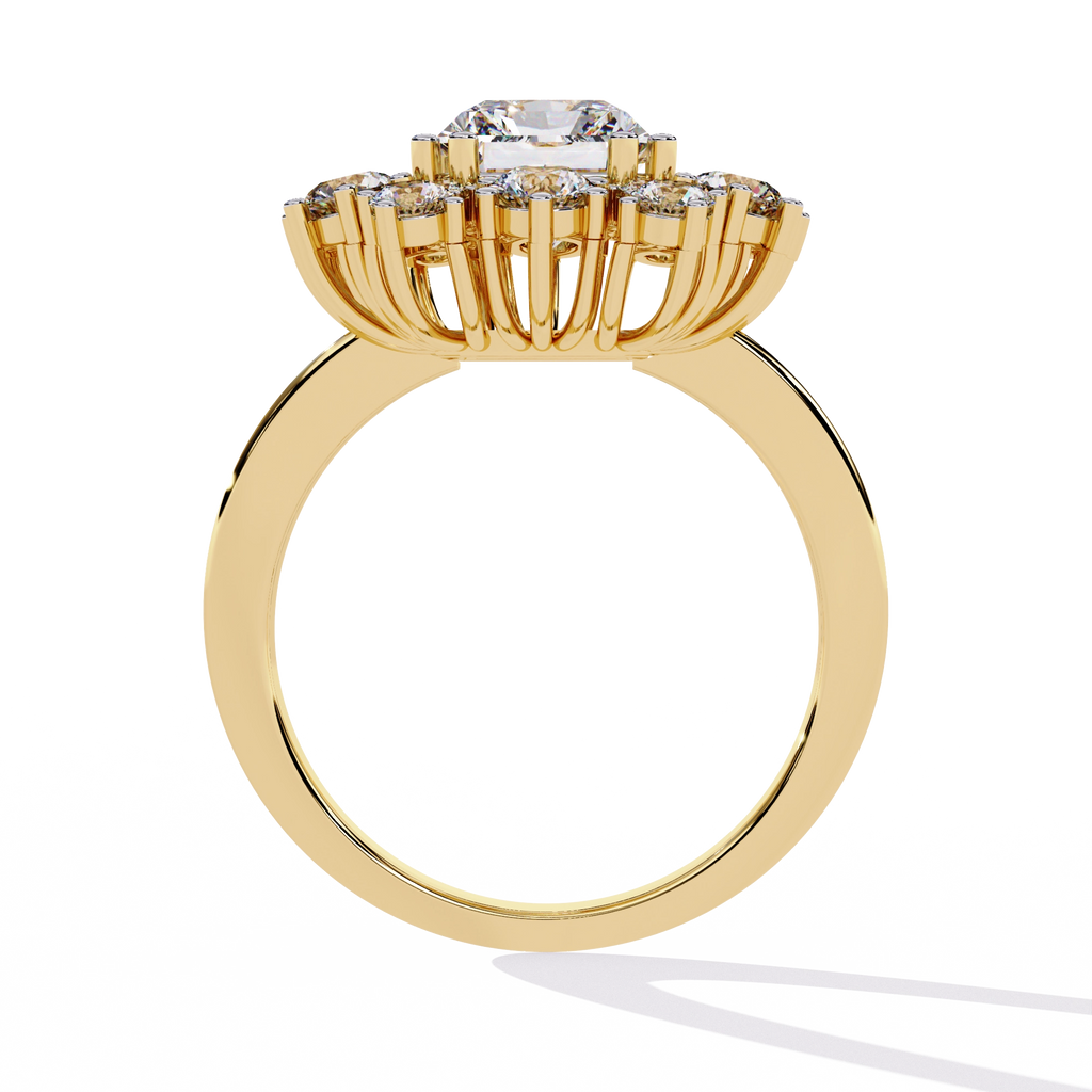 Elevated Halo Diamond Ring