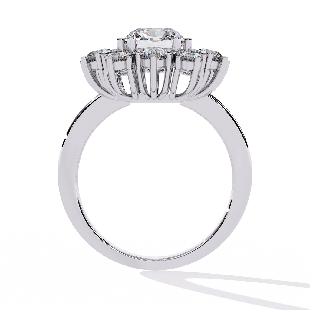 Elevated Halo Diamond Ring